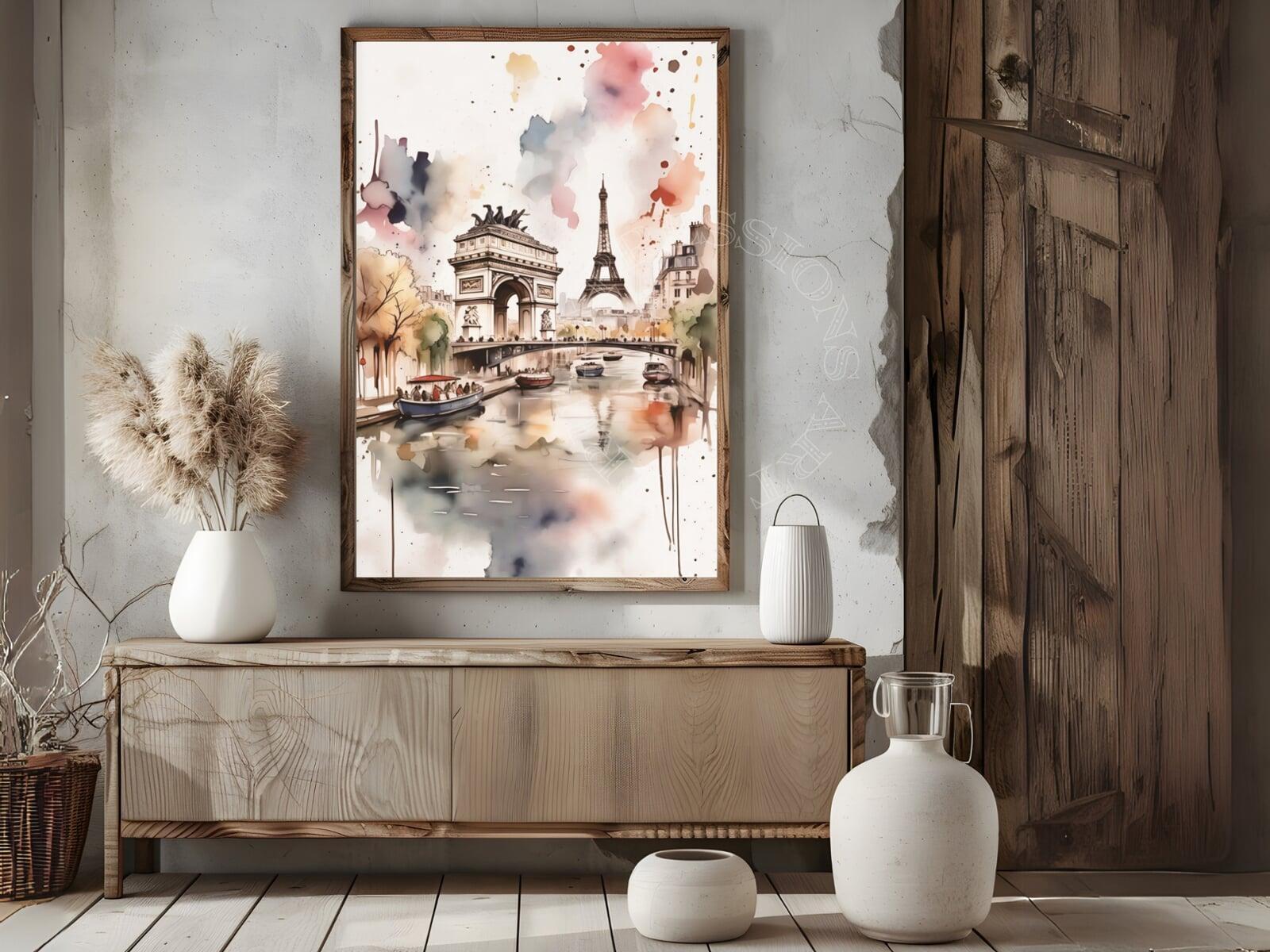 The Ultimate Guide to Styling Paris Inkwash Art for a Dreamy Parisian Home